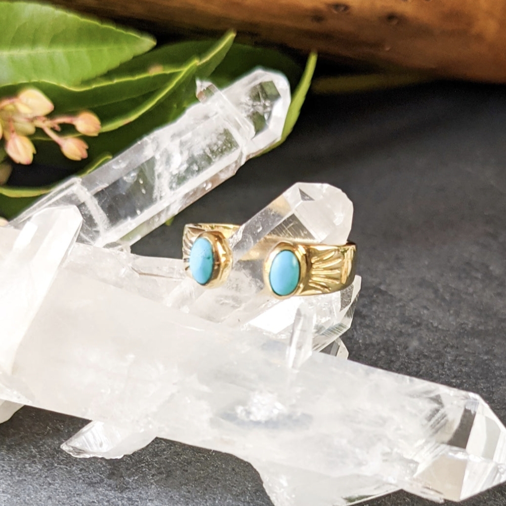🦋LAST🦋 NWT Baizaar Turquoise Ray Ring, Size 8